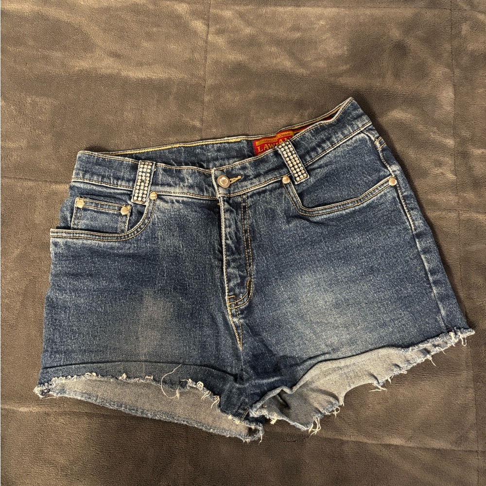 Lawman Women's Blue Denim Shorts